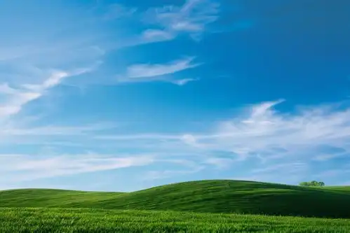 绿地蓝天高清壁纸创意海报广告素材