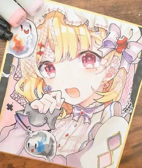 敲可爱动漫卡通二次元日系少女手绘头像,初学者新手抱走