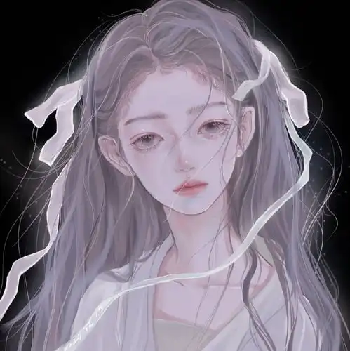 插画手绘头像山海有你,不怕千里