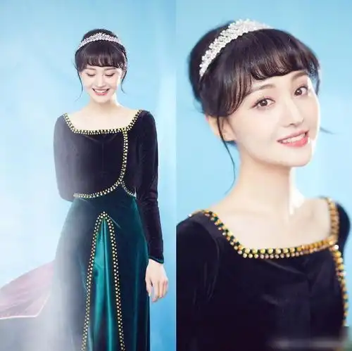 组图郑爽cos安娜公主大片,笑容超级迷人,清新小仙女上线