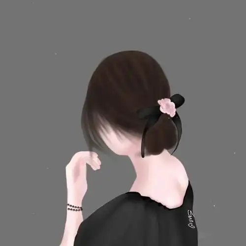 头像手绘气质女生背影,你喜欢哪一个