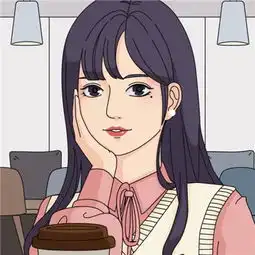 气质女头像漫画画画