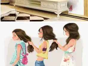 手绘女孩头发简约图片素材效果图下载电视背景墙图大全电视背景墙编号18633957