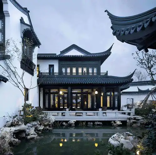如果有个庭院,一定要设计成中式小桥流水,要多美就有多美