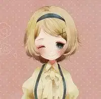 斜刘海女生动漫头像
