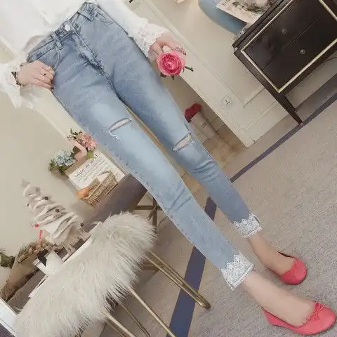 别穿破洞牛仔裤了,土气,今年流行这样的,显瘦又满满女神气质