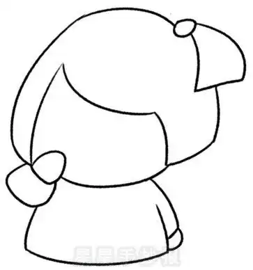 女孩简笔画图片教程二