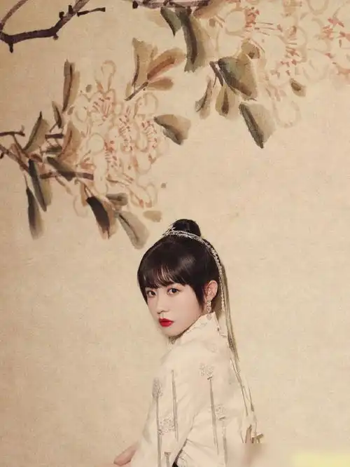 赖美云水钻丸子头,秒变国风少女,国风小七你喜欢吗