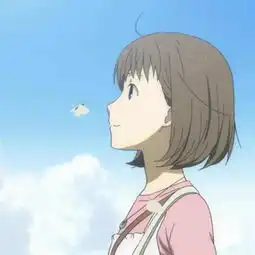 粉红衣服背带裤的女孩动漫