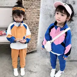 童装2019春装新款女童套装儿童休闲卫衣外套宝宝运动长裤子两件套