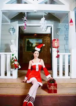 芙蓉姐姐圣诞写真装嫩卖萌大摆清纯造型