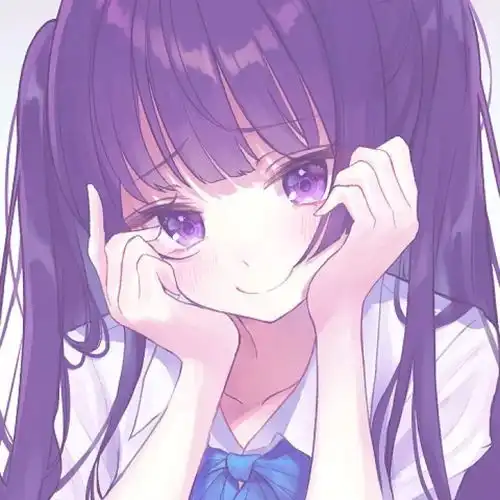 可爱女生动漫头像喜欢你从一而终认真且怂