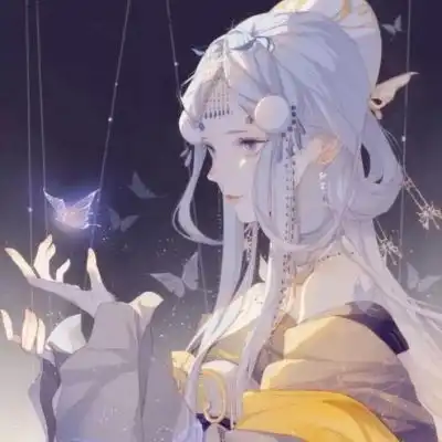 林弦唯美古风动漫女头君子可否陪我一生.
