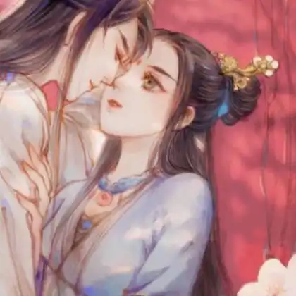 古风动漫头像情侣两张我很快乐也很难过