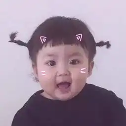 可爱萌娃小孩头像苍苍人间坠落星河