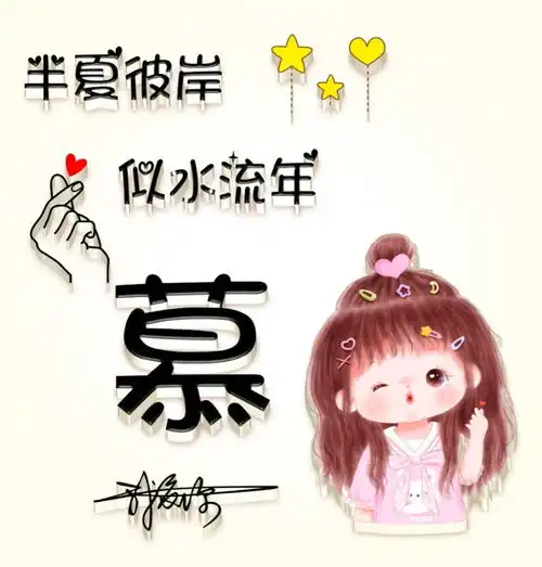 百家姓卡通男女姓氏头像分享第二期