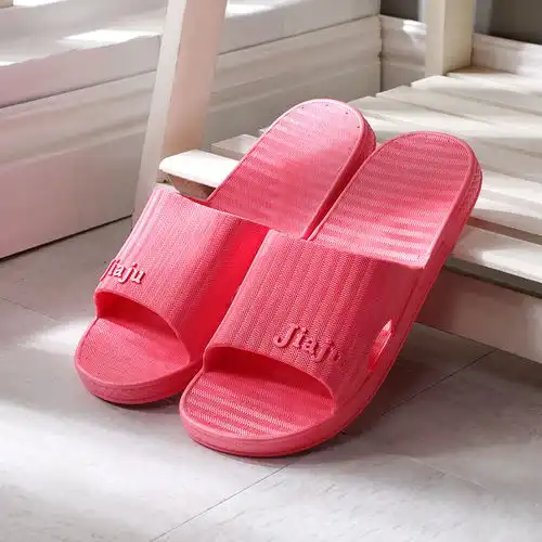 春季简约拖鞋情侣软底拖鞋居家一字男女拖鞋素色浴室防滑洗澡拖鞋