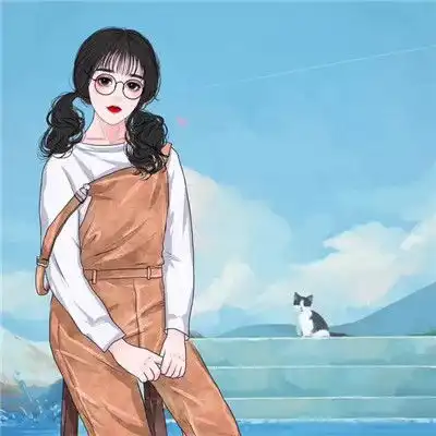 手绘卡通可爱美女头像我们画师真人作品分享