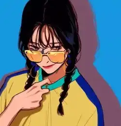 库洛米紫色头像女卡通简