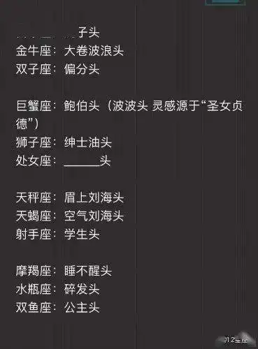 12星座女生最适合什么头