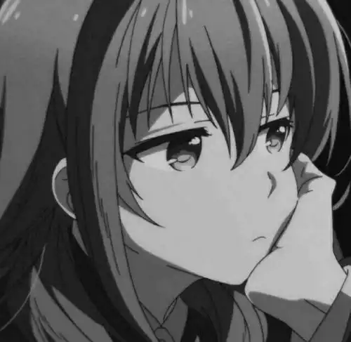 qq头像女生黑白的漫画动