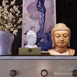 中式佛祖半身雕塑摆件建e网3d模型分享交流平台3d模型下载3d模型下载网站