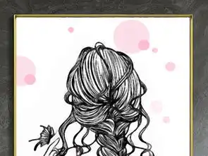 北欧ins美女插画背影装饰画图片设计素材高清模板下载7.10mb其他大全
