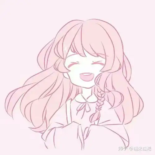 卡通头像女手绘主角