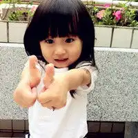 一双黑黑的大眼睛可爱小女孩子头像图片