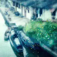 女头像图片小清新闺蜜绿