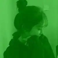 头像女生背景图绿色