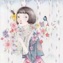 森女头像文艺范手绘共存