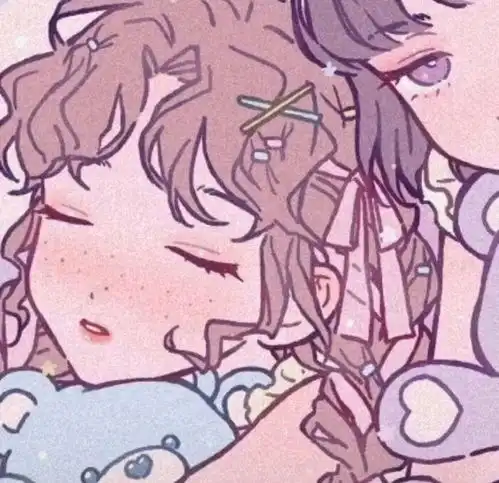 二次元动漫ins风闺蜜女生头像
