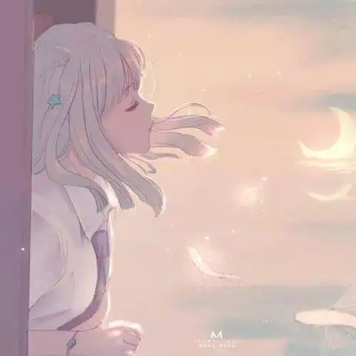 藏匿星空的温柔动漫女生头像