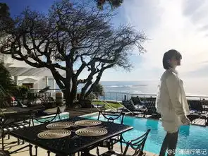 组图在蓝天下绿水旁,一袭白衣的许晴好自在