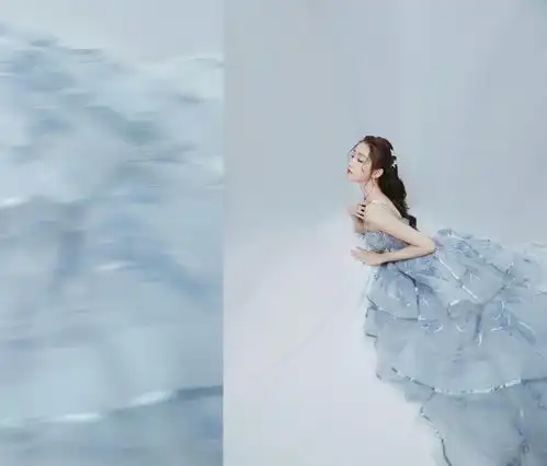 组图关晓彤李沁pk同款蓝色系礼服谭松韵蕾丝星光裙仙气飘飘