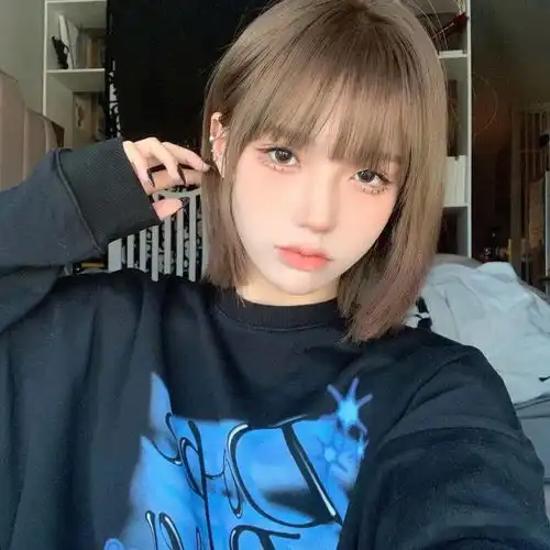 2021流行免打理网红一刀切短发100款