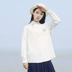 春装学院风文艺小清新娃娃领小鹿刺绣学生简堆糖,美图壁纸兴趣社区