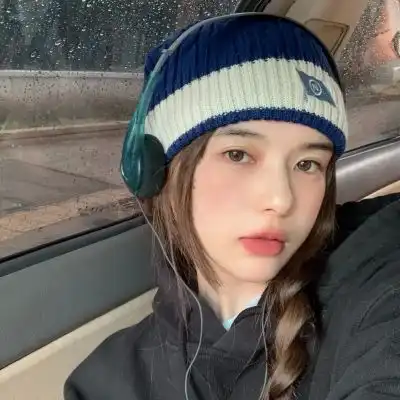 青春真人女生头像