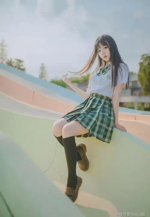 清新甜美,笑容好阳光的jk美少女,好舒服好甜的感觉