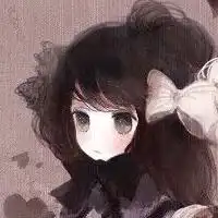 谁那有简单可爱的卡通头像最好是黑白的,也可如下图,但是是女生