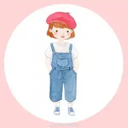 手绘女生卡通头像可爱微信头像图片大全