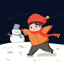 小雪人头像可爱三次元