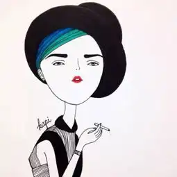 qq头像女生短发带帽qq动