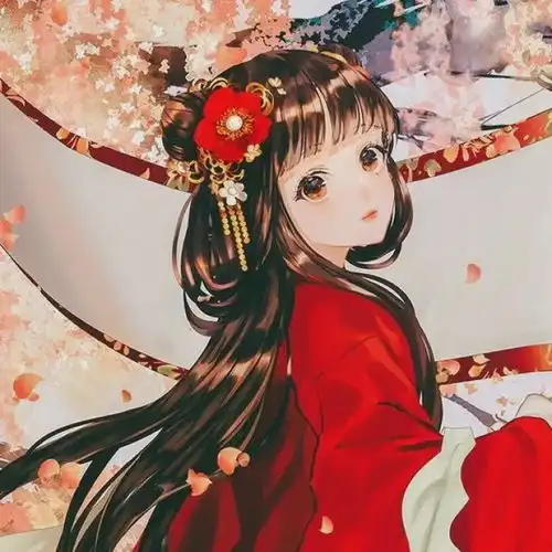 动漫头像林中有鹿,鹿有孤独